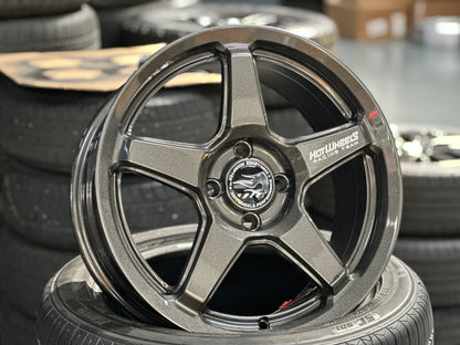 NEW 16X7 ET40 Hotwheels HW01 Flow Formed Rim Diamond Silver 4X100