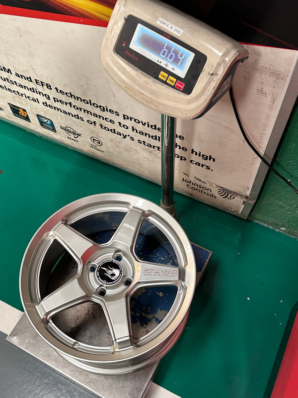 NEW 16X7 ET40 Hotwheels HW01 Flow Formed Rim Diamond Silver 4X100