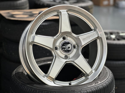 NEW 16X7 ET40 Hotwheels HW01 Flow Formed Rim Diamond Silver 4X100