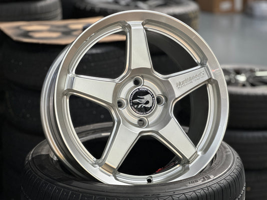 NEW 16X7 ET40 Hotwheels HW01 Flow Formed Rim Diamond Silver 4X100