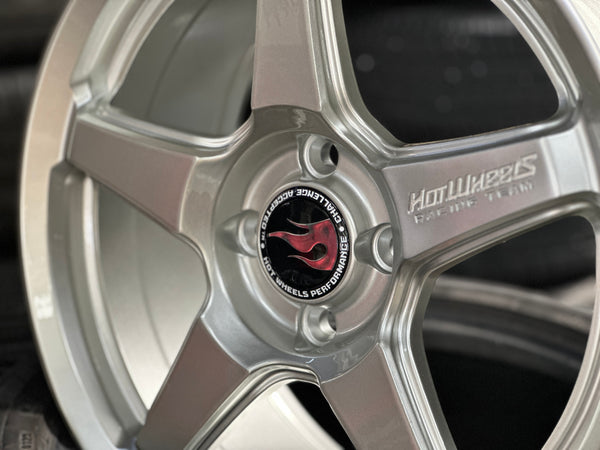 NEW 16X7 ET40 Hotwheels HW01 Flow Formed Rim Diamond Silver 4X100