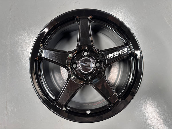 NEW 16X7 ET40 Hotwheels HW01 Flow Formed Rim Racing Black 4X100