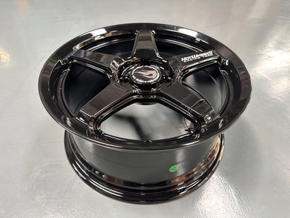 NEW 16X7 ET40 Hotwheels HW01 Flow Formed Rim Racing Black 4X100