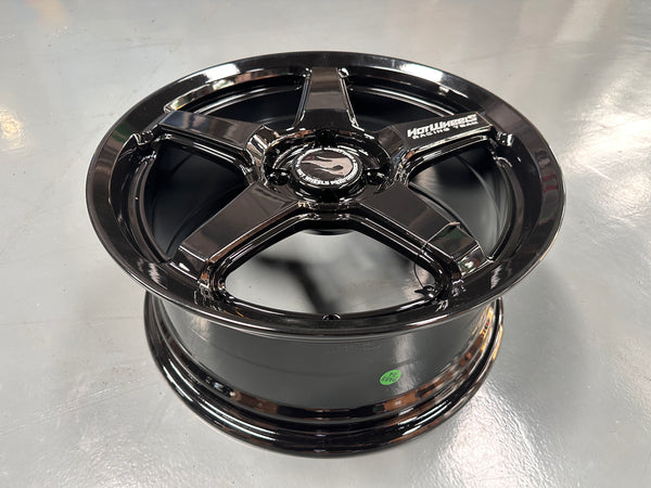 NEW 16X7 ET40 Hotwheels HW01 Flow Formed Rim Racing Black 4X100