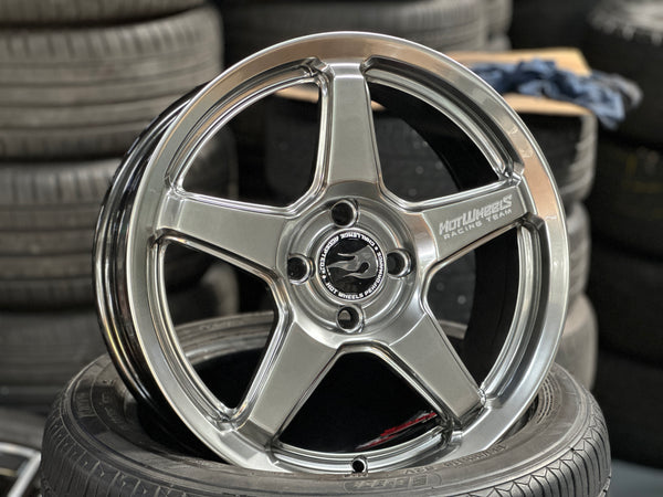 NEW 16X7 ET40 Hotwheels HW01 Flow Formed Rim Diamond Silver 4X100