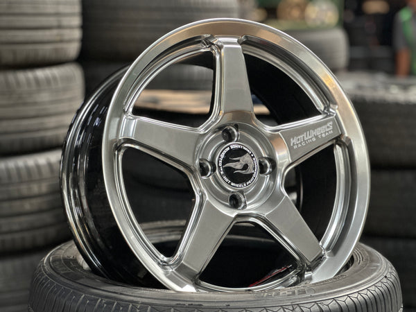 NEW 16X7 ET40 Hotwheels HW01 Flow Formed Rim Diamond Black 4X100