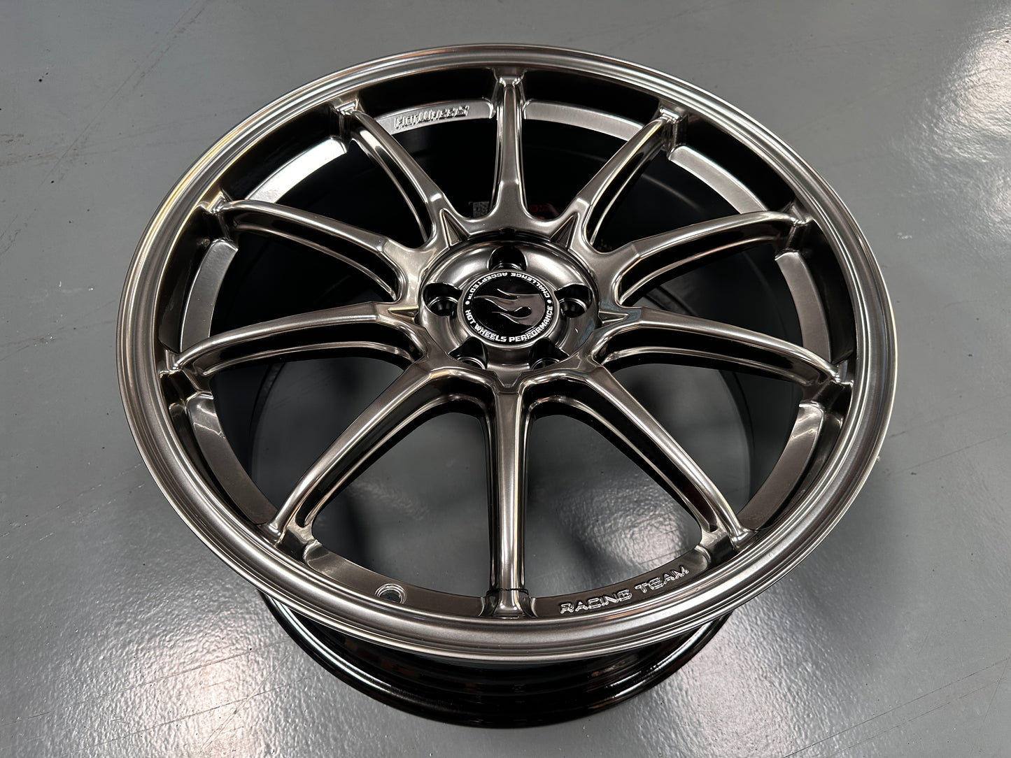 NEW 18X8.5 ET35 Hotwheels HW03 Diamond Black Flow Formed Rim 5X100
