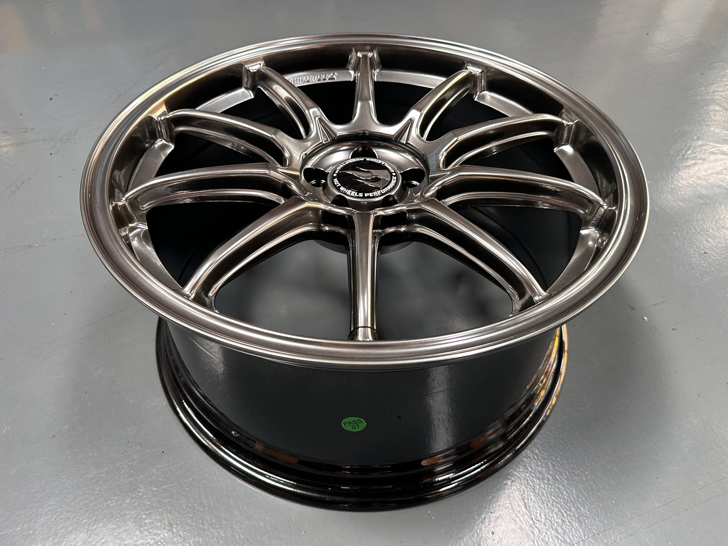 NEW 18X8.5 ET35 Hotwheels HW03 Diamond Black Flow Formed Rim 5X100
