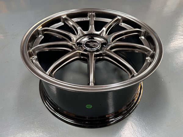 NEW 18X8.5 ET35 Hotwheels HW03 Diamond Black Flow Formed Rim 5X100
