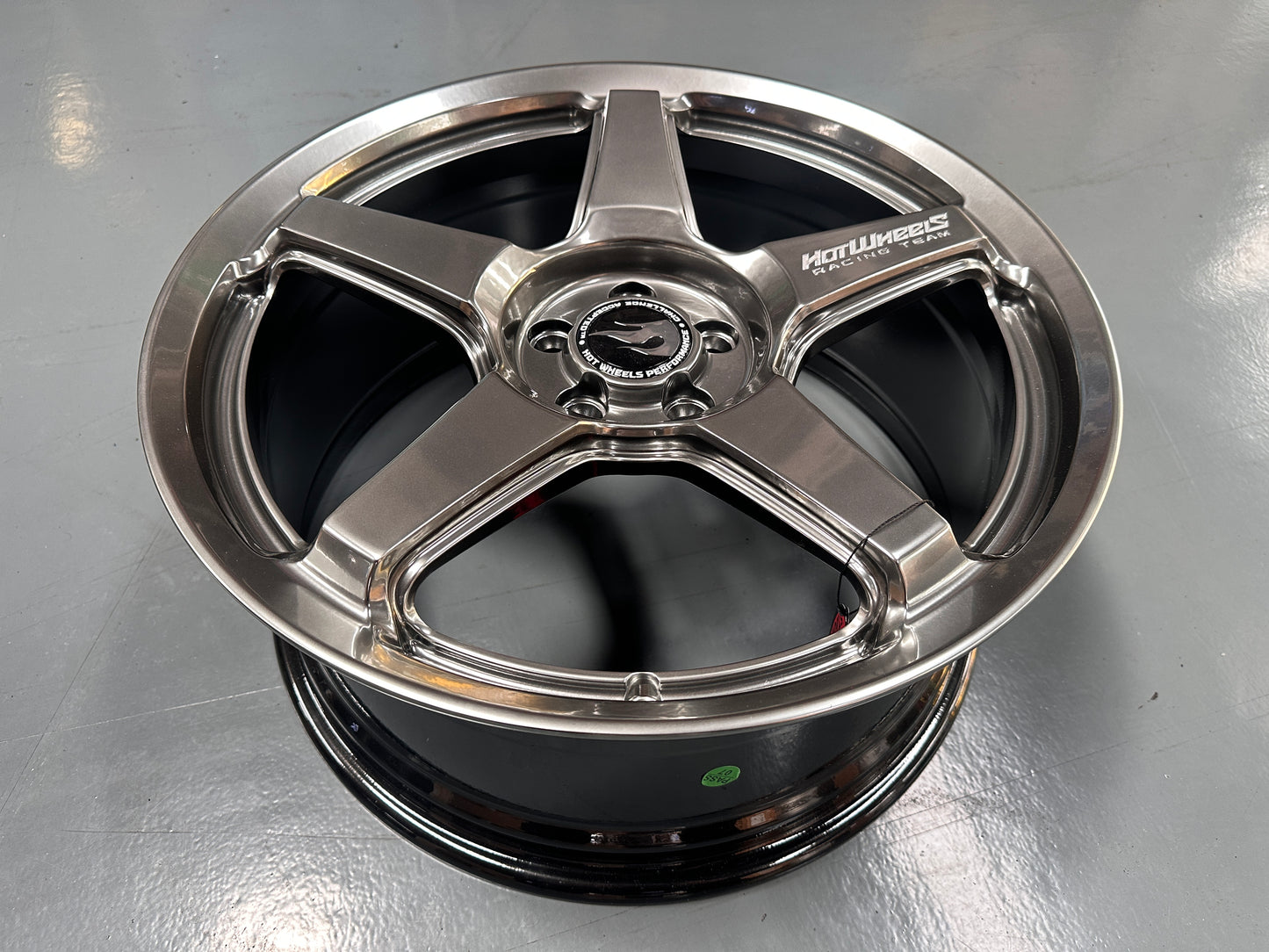 NEW 18X8 ET42 Hotwheels HW01 Diamond Black Flow Formed Rim 5X100