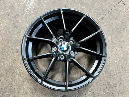 New 18x8 ET35 18x9 ET37 BMW Style 763M (4 wheels) Matte Black 5X120
