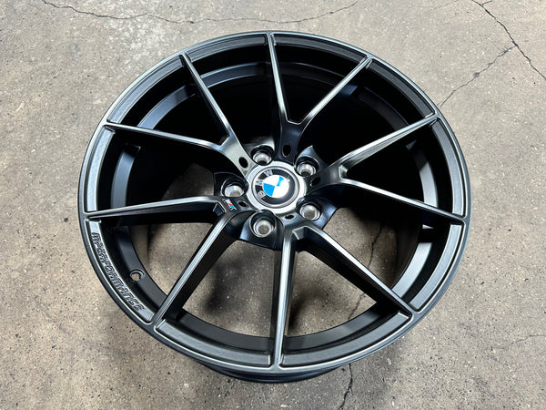 New 18x8 ET35 18x9 ET37 BMW Style 763M (4 wheels) Matte Black 5X120