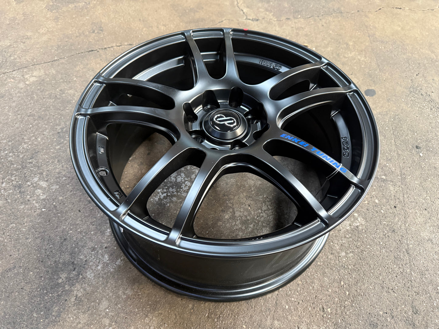 New 16X7 ET40 Enkei Tuning SC24 Rim (4 wheel) Matte Black 4X100