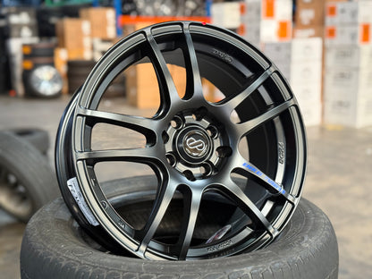 New 16X7 ET40 Enkei Tuning SC24 Rim (4 wheel) Matte Black 4X114.3