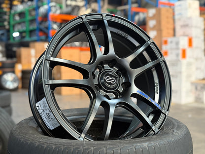 New 16X7 ET40 Enkei Tuning SC24 Rim (4 wheel) Matte Black 4X100
