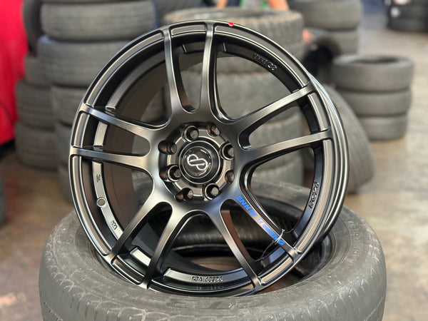 New 16X7 ET40 Enkei Tuning SC24 Rim (4 wheel) Matte Black 4X100