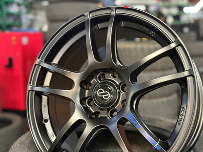 New 16X7 ET40 Enkei Tuning SC24 Rim (4 wheel) Matte Black 4X100