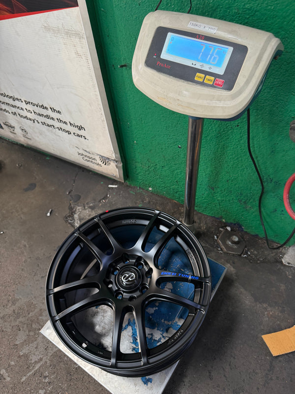 New 16X7 ET40 Enkei SC24 Rim (4 wheel) Black 4X114.3