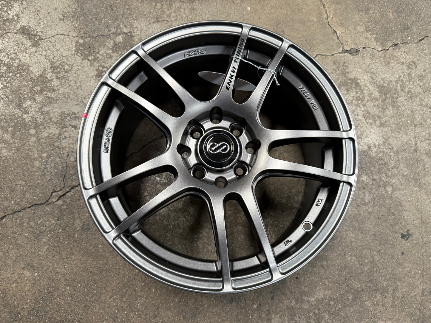 New 16X7 ET40 Enkei Tuning SC24 Rim (4 wheel) Matte Gun Metal 4X100