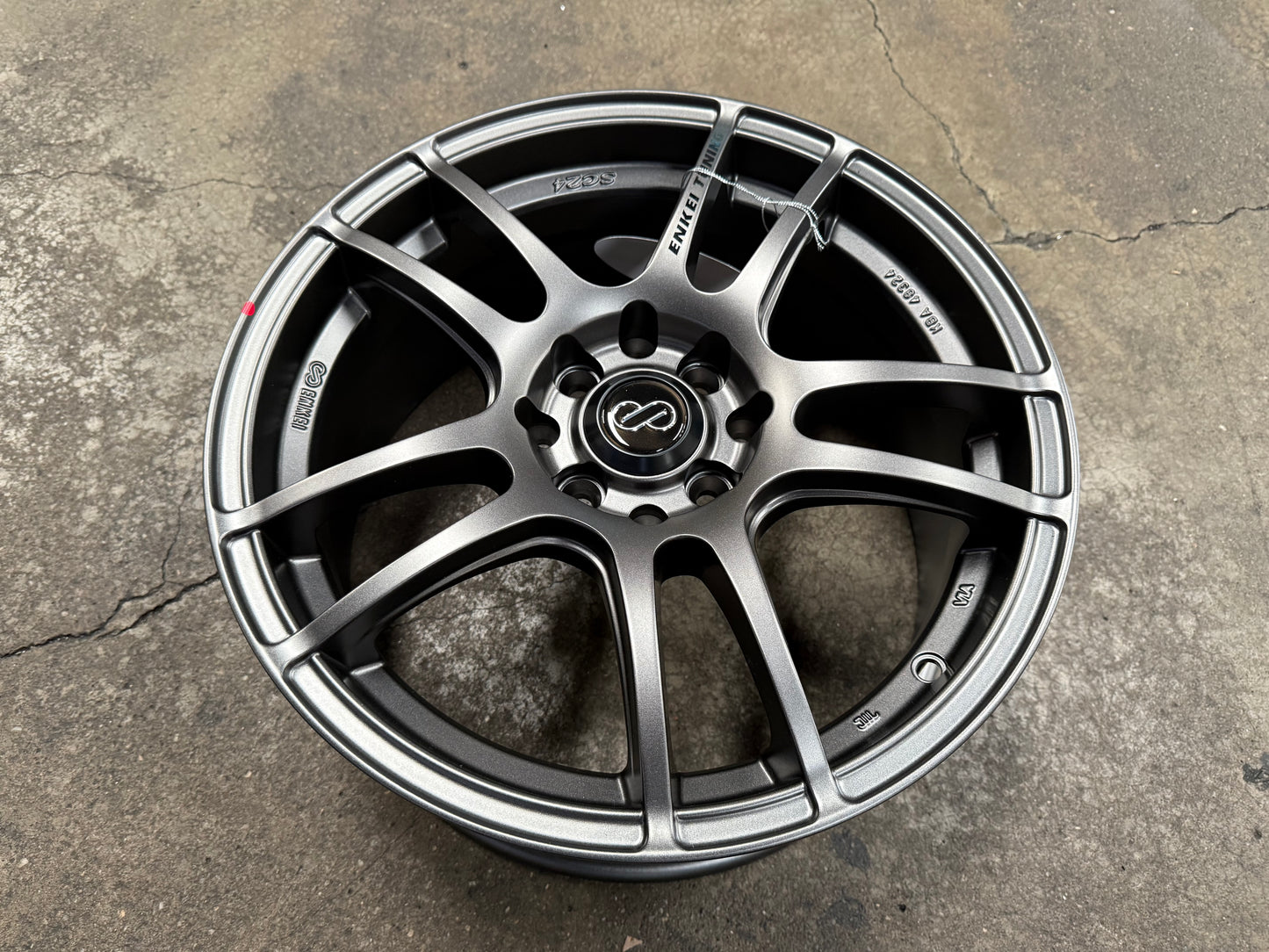 New 16X7 ET40 Enkei Tuning SC24 Rim (4 wheel) Matte Gun Metal 4X100
