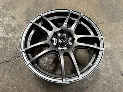 New 16X7 ET40 Enkei Tuning SC24 Rim (4 wheel) Matte Gun Metal 4X100