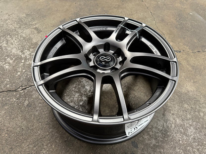 New 16X7 ET40 Enkei Tuning SC24 Rim (4 wheel) Matte Gun Metal 4X100