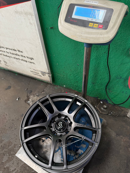 New 16X7 ET40 Enkei Tuning SC24 Rim (4 wheel) Matte Gun Metal 4X100