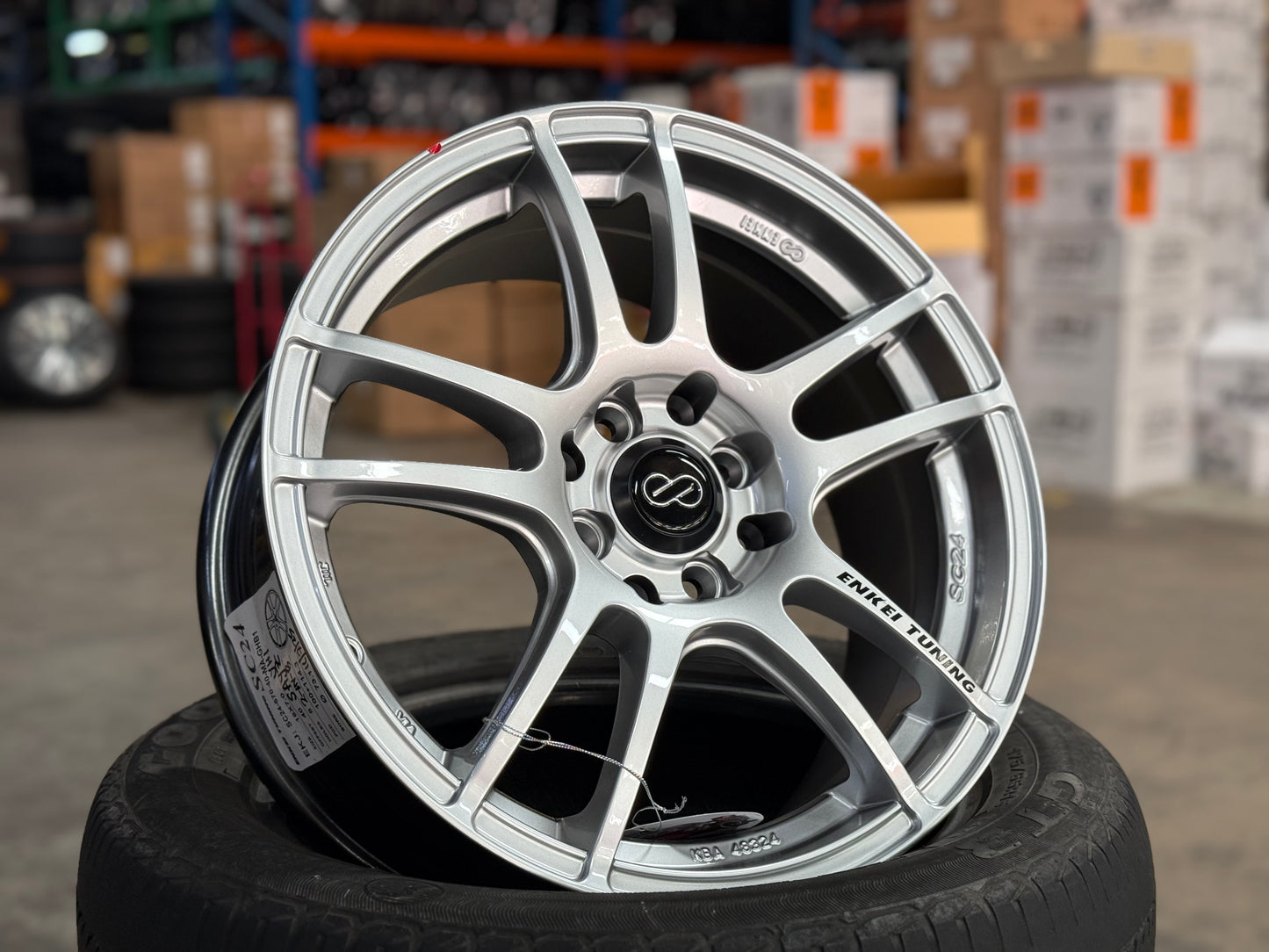 New 16X7 ET40 Enkei Tuning SC24 Rim (4 wheel) Matte Black 4X114.3