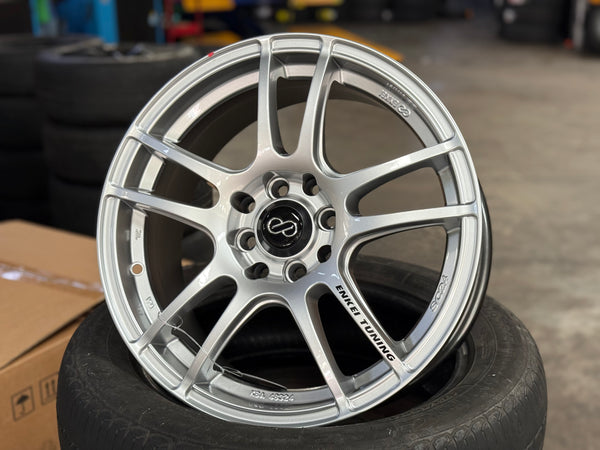 New 16X7 ET40 Enkei SC24 Rim (4 wheel) Silver 4X114.3