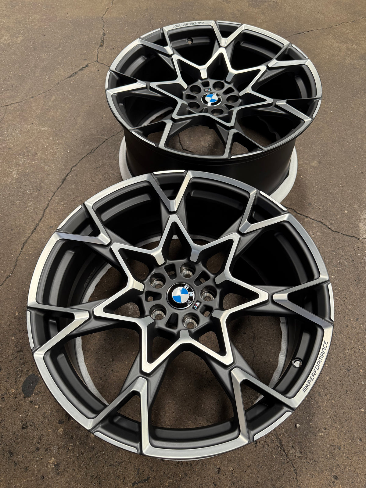 New 20x8.5 ET22 20x9.5 ET35 Overdrive Forged BMW Style 943M (4 wheel) 5x112 Grey