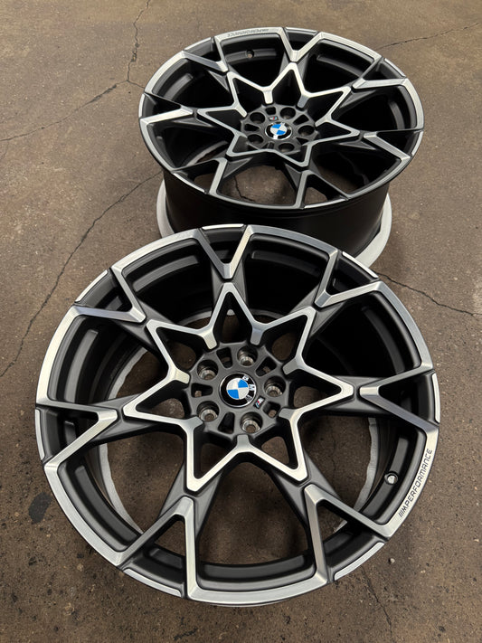 New 20x8.5 ET22 20x9.5 ET35 Overdrive Forged BMW Style 943M (4 wheel) 5x112 Grey