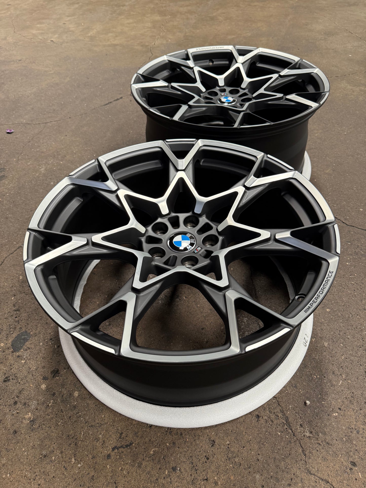 New 20x8.5 ET22 20x9.5 ET35 Overdrive Forged BMW Style 943M (4 wheel) 5x112 Grey