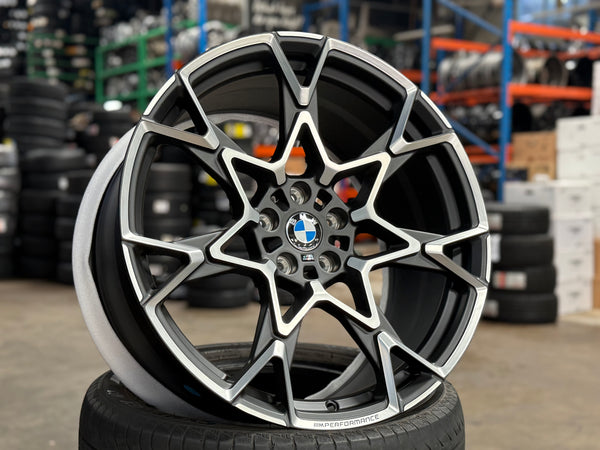 New 20x8.5 ET22 20x9.5 ET35 Overdrive Forged BMW Style 943M (4 wheel) 5x112 Grey