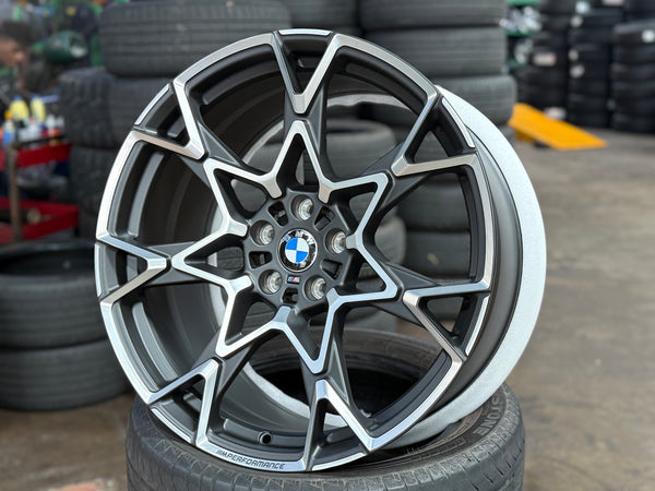 New 20x8.5 ET22 20x9.5 ET35 Overdrive Forged BMW Style 943M (4 wheel) 5x112 Grey