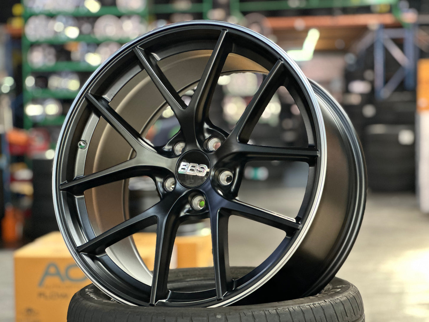 New 19x8.5J ET30 19x9.5J ET40 AOW CIR (4 wheels) Black Flat 5x114.3