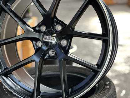 New 19x8.5J ET30 19x9.5J ET40 AOW CIR (4 wheels) Black Flat 5x114.3