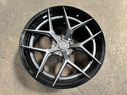 New 20x8.5 ET30 20x10 ET40 G Forged GF01 (4 wheel) 5x112 Matt Gunmetal