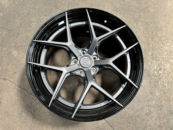 New 20x8.5 ET30 20x10 ET40 G Forged GF01 (4 wheel) 5x112 Matt Gunmetal