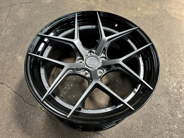 New 20x8.5 ET30 20x10 ET40 G Forged GF01 (4 wheel) 5x112 Matt Gunmetal