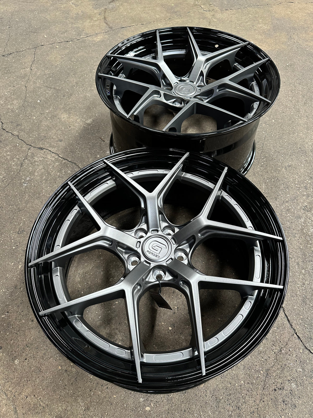 New 20x8.5 ET30 20x10 ET40 G Forged GF01 (4 wheel) 5x112 Matt Gunmetal