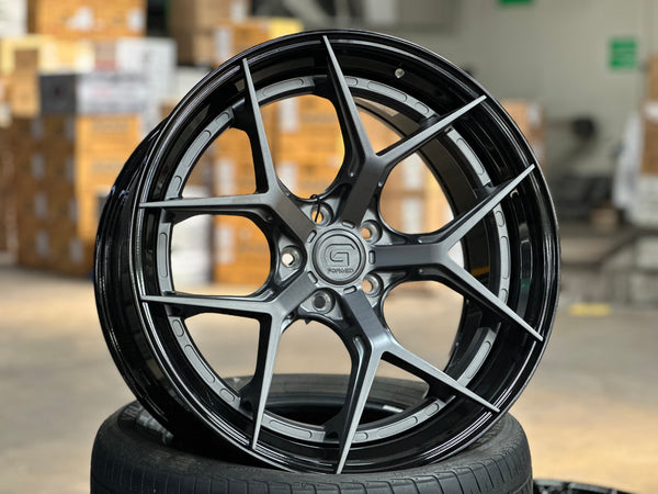 New 20x8.5 ET30 20x10 ET40 G Forged GF01 (4 wheel) 5x112 Matt Gunmetal