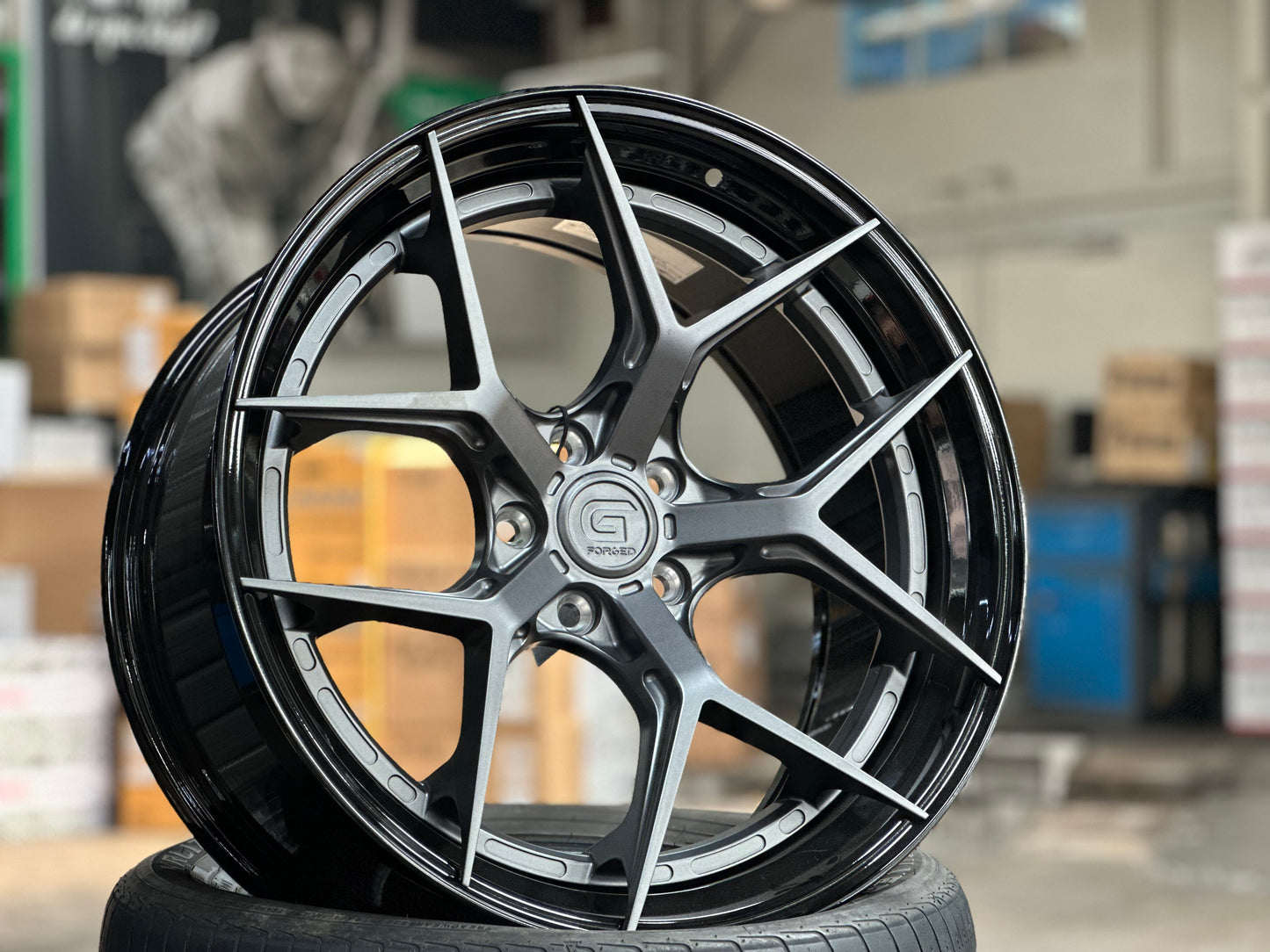 New 20x8.5 ET30 20x10 ET40 G Forged GF01 (4 wheel) 5x114.3 Matt Gunmetal