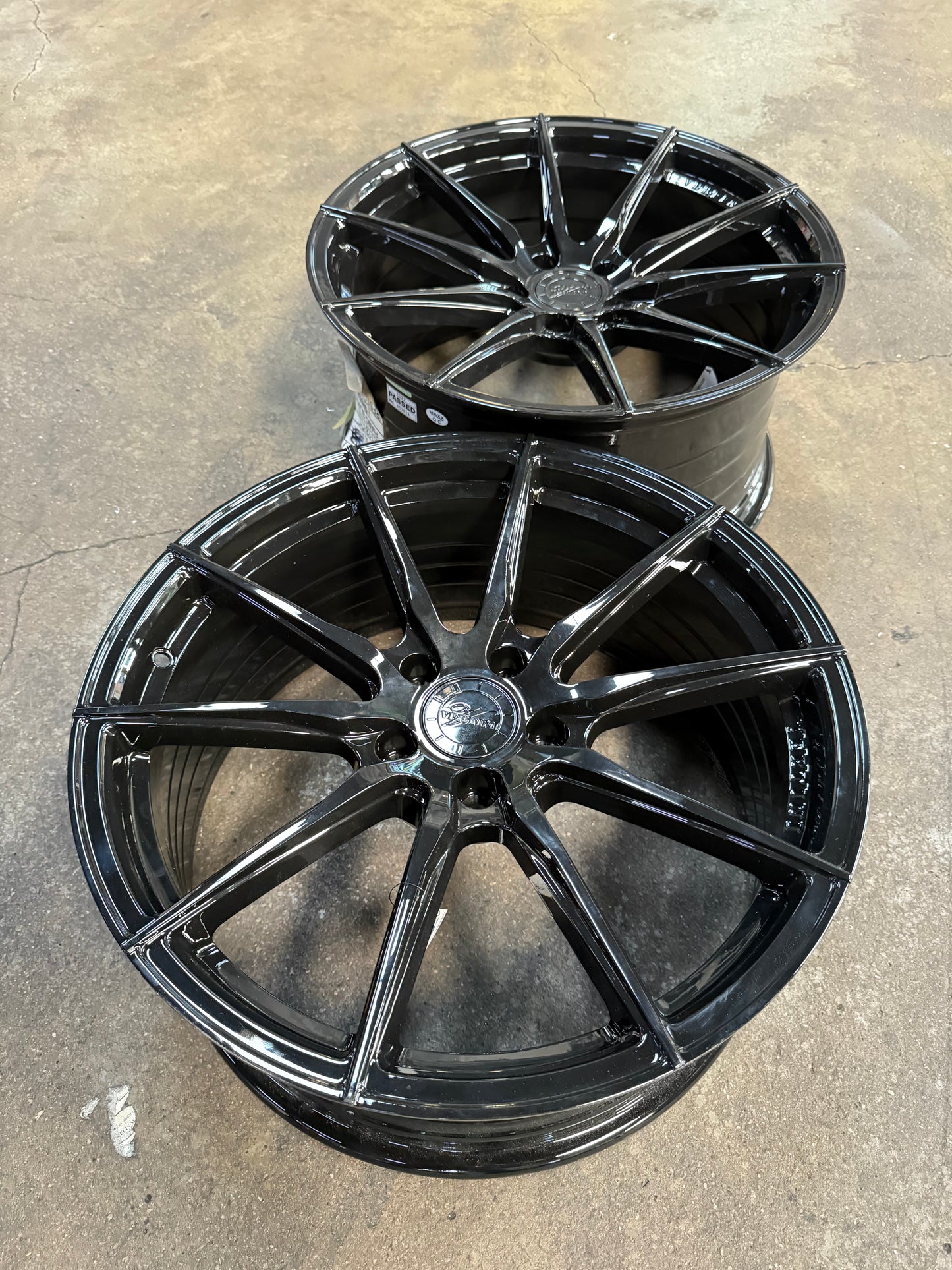 New 19x8.5 ET30 19x9.5 ET37 Vertini RFS1.1 (4 wheels) Black 5X114.3
