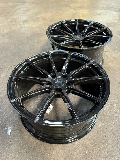 New 19x8.5 ET30 19x9.5 ET37 Vertini RFS1.1 (4 wheels) Black 5X114.3