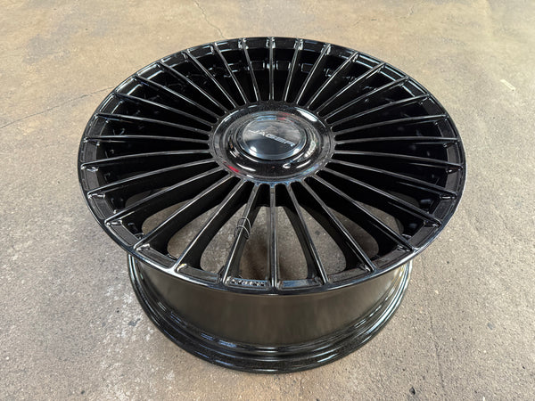 New 20x9 ET35 Lenso Crown Gloss Black 5x108 (4 Wheels)