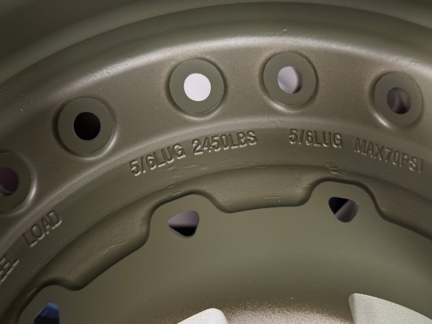 \New 18x9 ET0 Black Rhino BARRICADE Rim (4 wheel) Olive Green Black Rock Guard 6x139.7