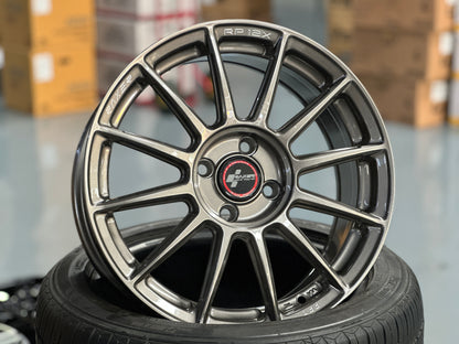 NEW 16X7 ET42 Raxer RP12X Flow Formed Rim Sepang Silver 4X100