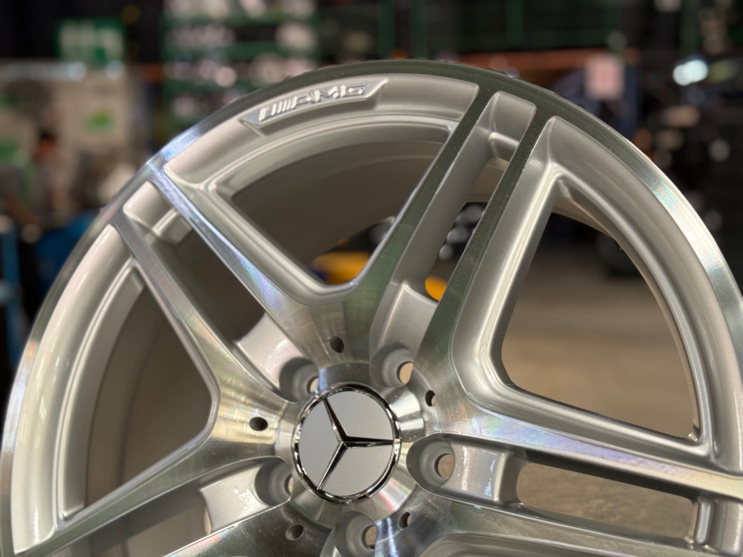 Used Original 18x8 ET50 18x8.5 ET54 Mercedes W204 AMG 5x112 Silver (4 Wheels) Rim