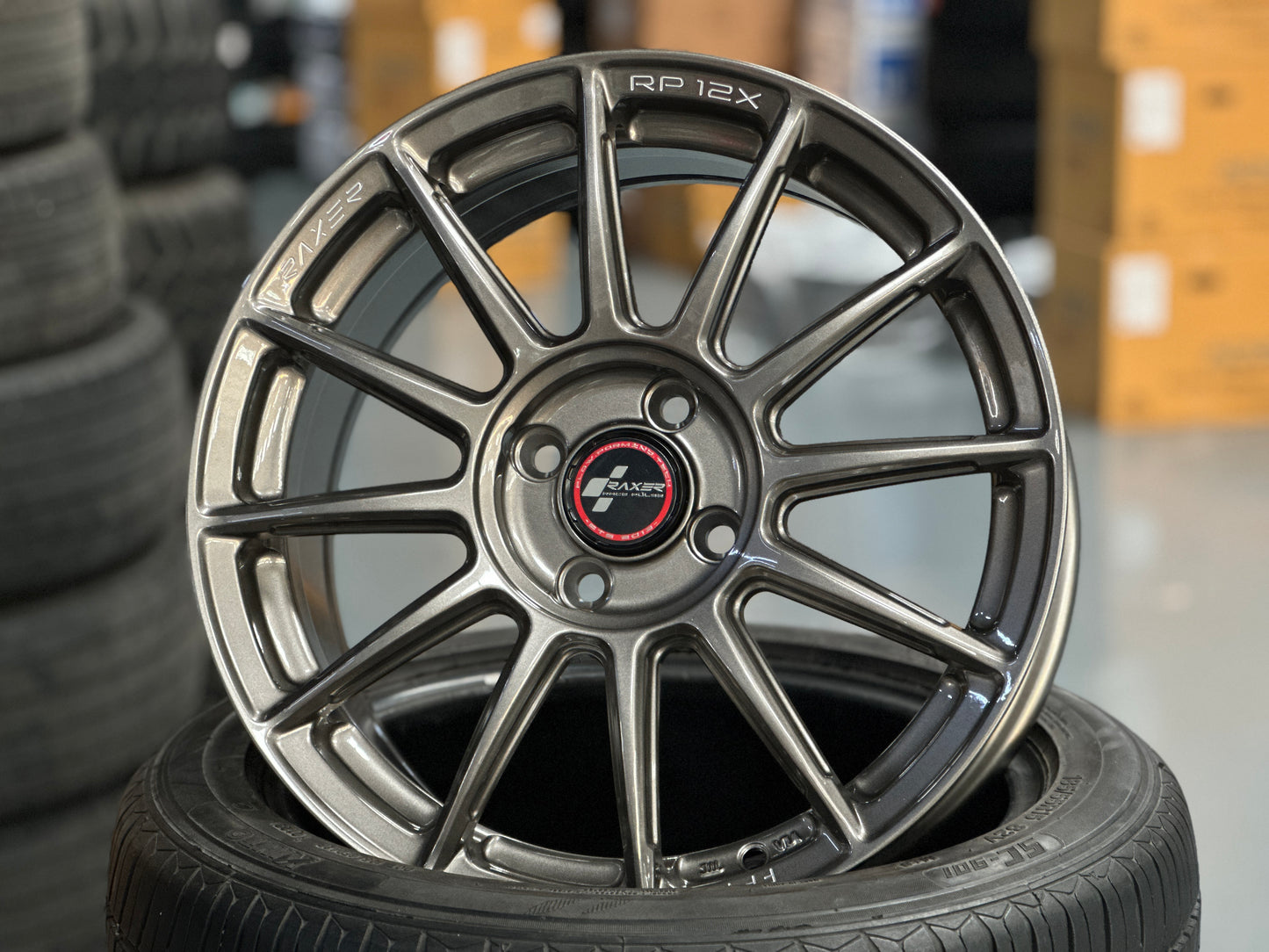 NEW 16X7 ET42 Raxer RP12X Flow Formed Rim Sepang Silver 4X100