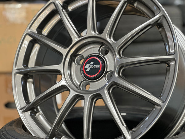 NEW 16X7 ET42 Raxer RP12X Flow Formed Rim Sepang Silver 4X100
